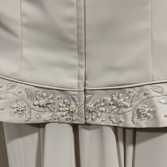 90’s Vintage Mother of Bride Formal 2 piece Gown with detachable train Size 12 - Picture 7 of 16